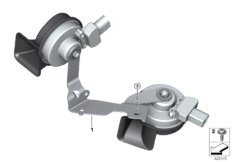 Рупорные звуковые сигналы с держ.