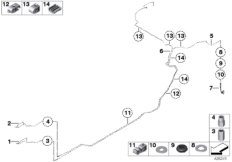 Трубопровод тормозного привода Зд