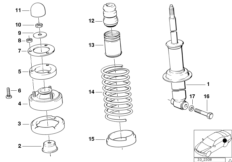 Аморт.стойка Зд/ амортизатор/ опорн.под.