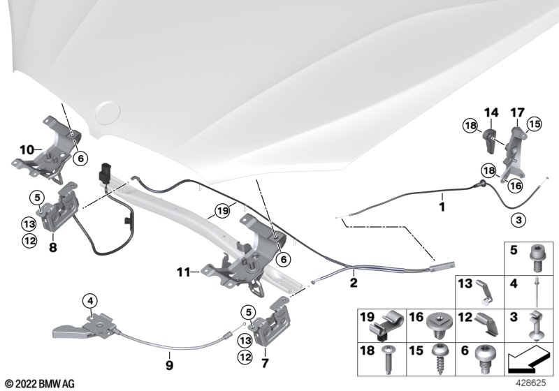 Капот/система замков