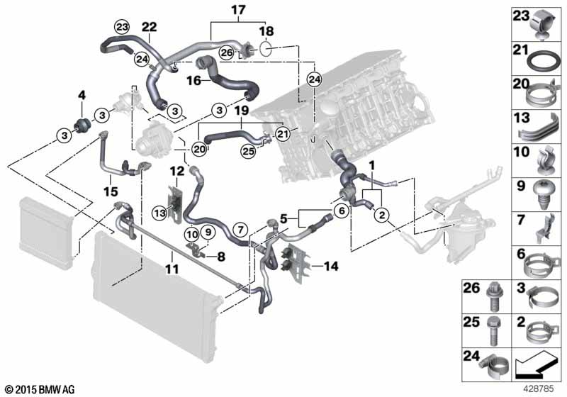 Шланги системы охлаждения