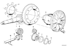 Блок ведом.шестерен/корпус дифференциала