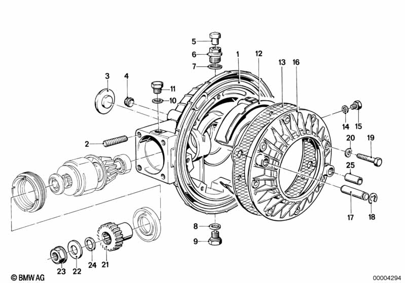 Картер редуктора заднего моста/крышка