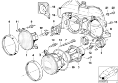 Детали эллипсоидной фары