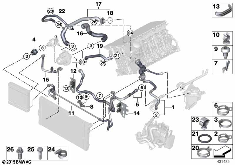 Шланг системы охлаждения