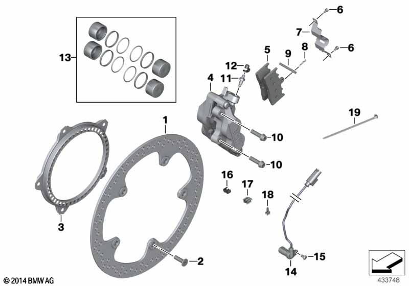 K25-K29/K71 Тормозной диск с заклепками