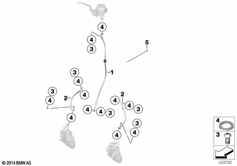 Тормозной трубопровод Пд без ABS