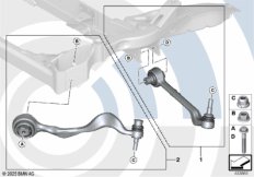 Ремкомплект тяги и попер.рычага подв.
