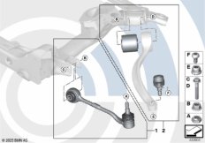 Ремкомплект тяги и попер.рычага подв.