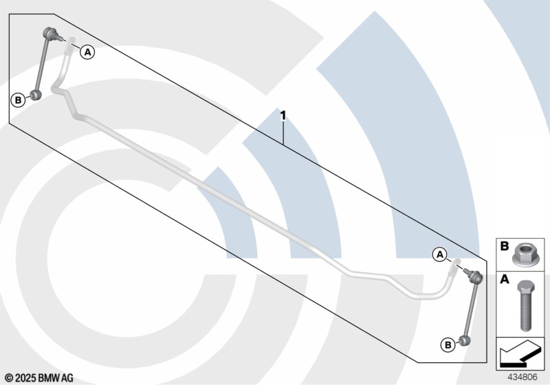 Ремкомплект стойки штанги стабилизатора