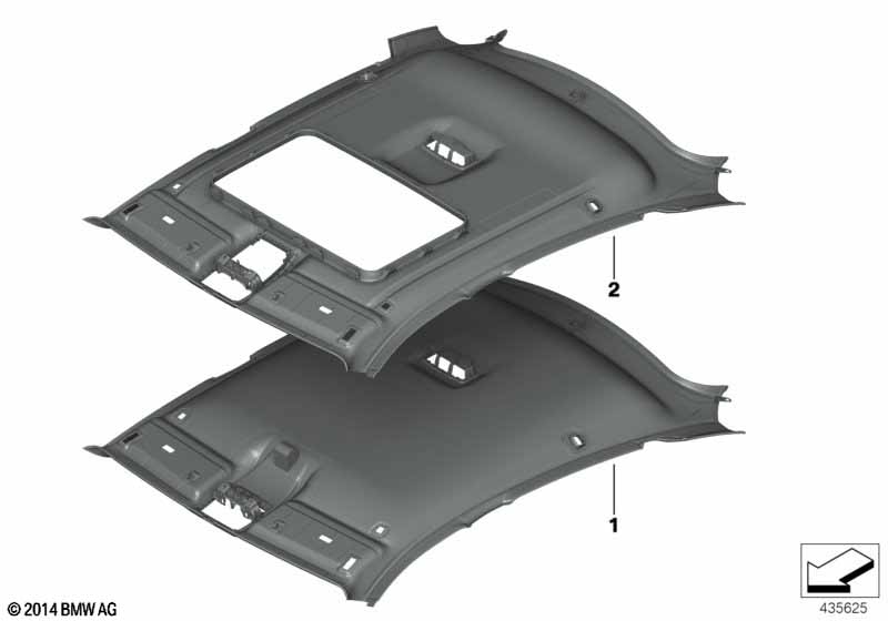 Инд.фасонная панель потолка Alcantara