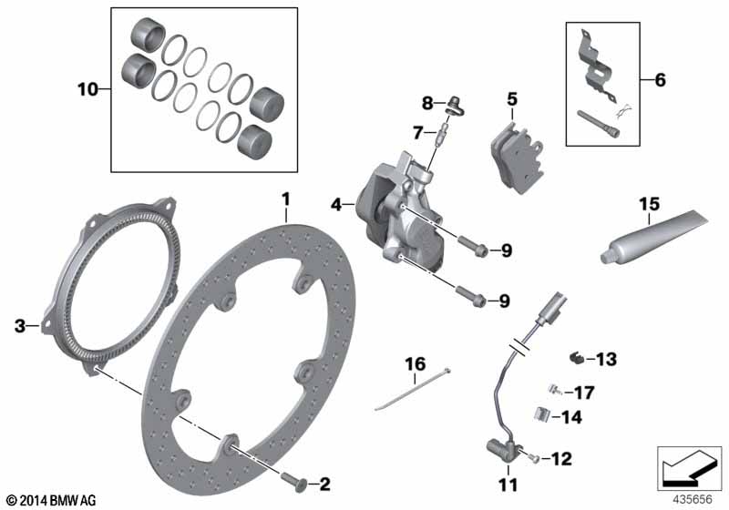 K25-K29/K71 Тормозной диск с заклепками