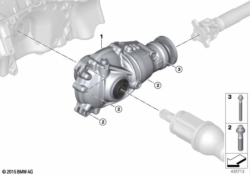 Редуктор переднего моста / крепление