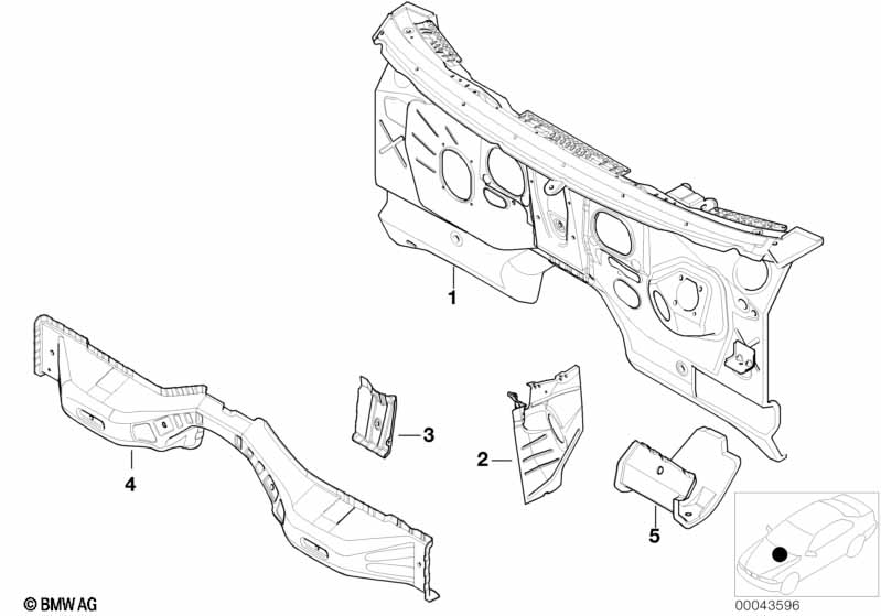 Детали щитка передка