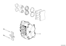 Суппорт тормозного механиз.перед.колеса