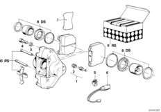 Уплотнитель торм.мех.пер.кол./ремкомпл.