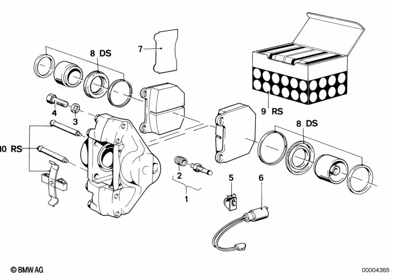Уплотнитель торм.мех.пер.кол./ремкомпл.