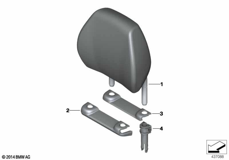Подголовник заднего сиденья
