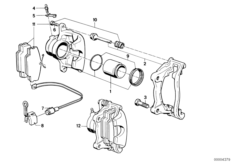 Датчик износа торм.накладки пер.колеса