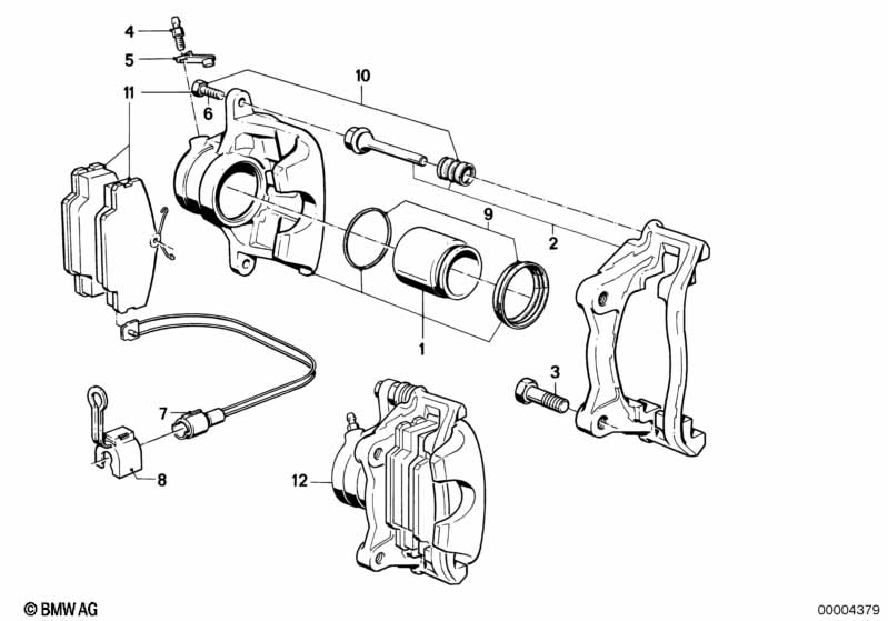 Датчик износа торм.накладки пер.колеса