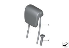 Подголовник заднего сиденья 3-й ряд