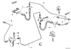 Трубопровод тормозного привода Зд