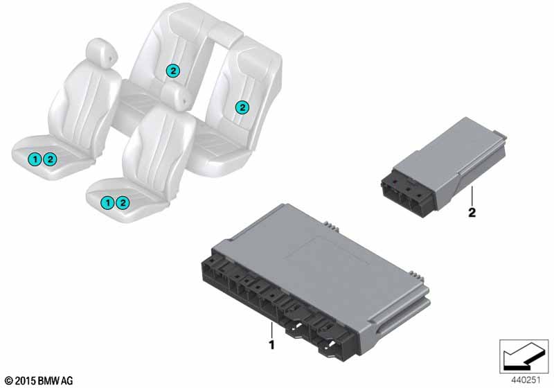 G-серия модуль управления заднего сидения