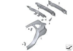 Крыло/облицовка задней части