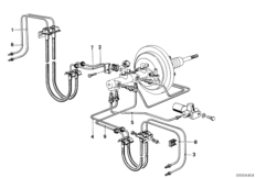 Трубопровод тормозного привода Пд