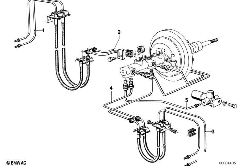 Трубопровод тормозного привода Пд