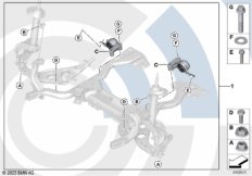 Рем.к-т рез.-мет.шарнира поп.рыч.подв.