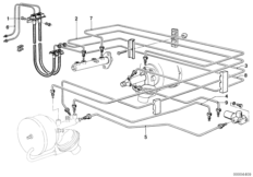 Трубопровод тормозного привода Пд