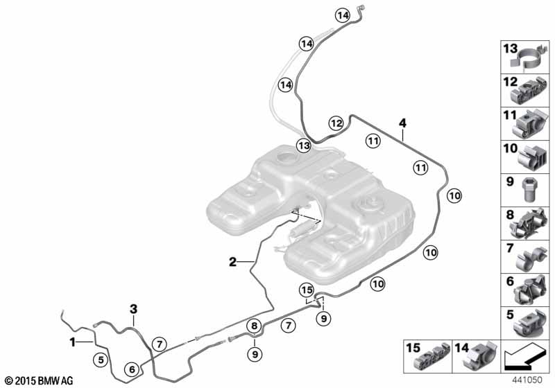 Топливопровод/ элементы крепления