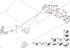 Трубопровод тормозного привода Зд