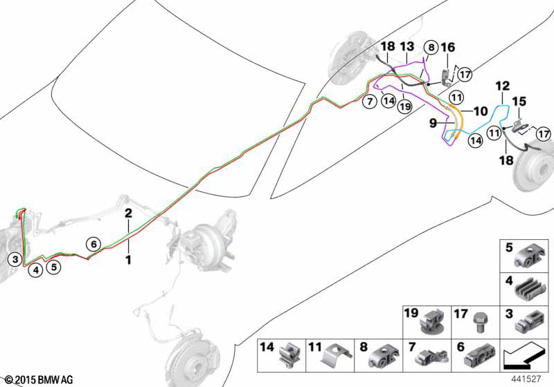 Трубопровод тормозного привода Зд