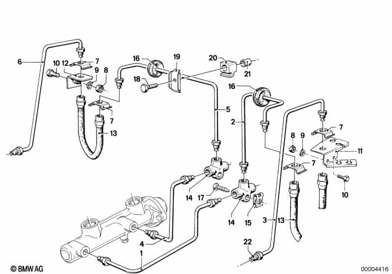 Трубопровод тормозного привода Пд