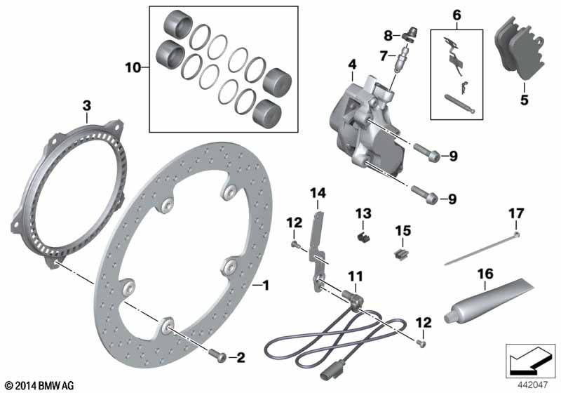K25-K29/K71 Тормозной диск с заклепками