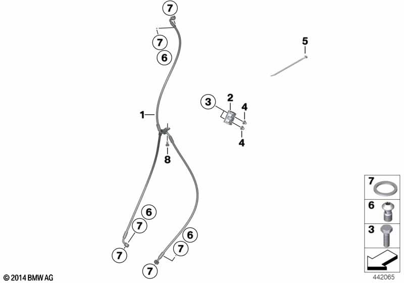 Трубопровод торм. системы без ABS