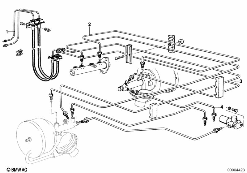 Трубопровод тормозного привода Пд