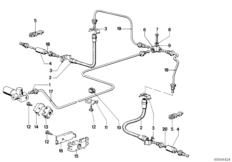 Трубопровод тормозного привода Зд