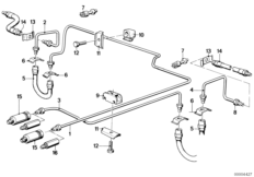 Трубопровод тормозного привода Зд