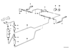 Трубопровод тормозного привода Зд