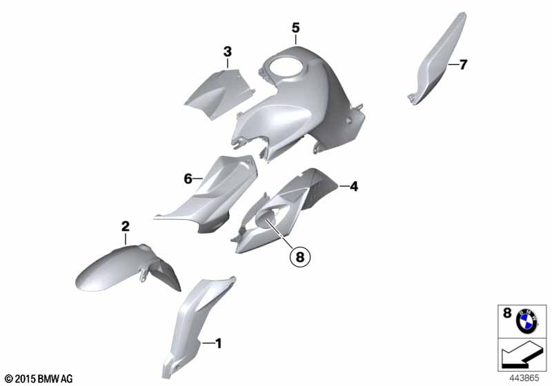 Окрашенные детали WN70 acid-green/черн.