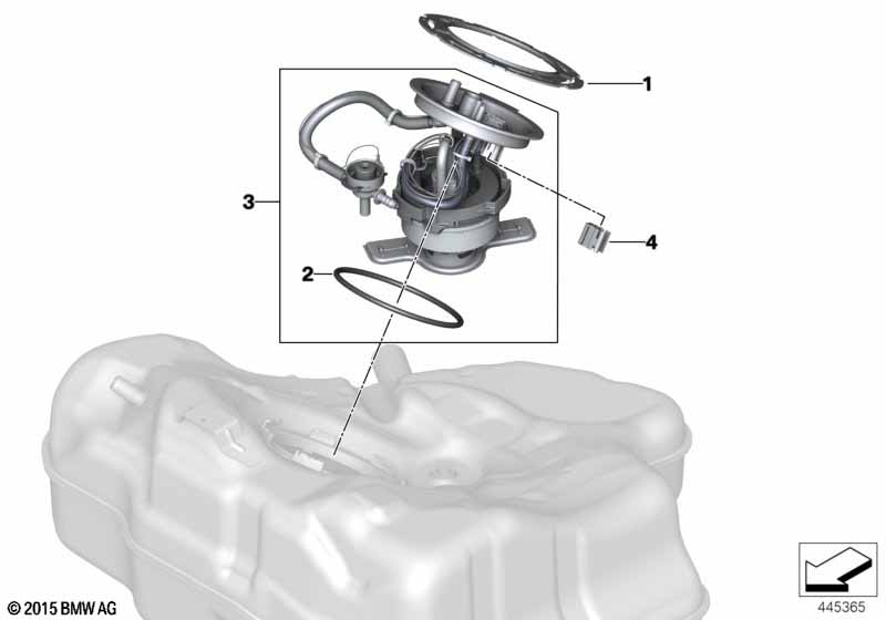 Топливный насос/датчик уровня наполнения
