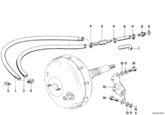 Усилитель тормозов/крепление