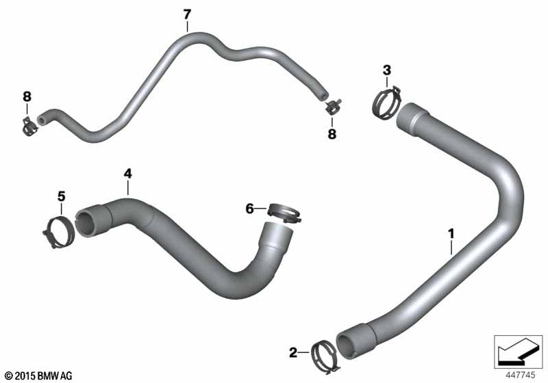 Водяные шланги системы охлаждения