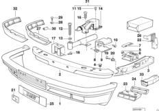 Облицовка бампера Пд