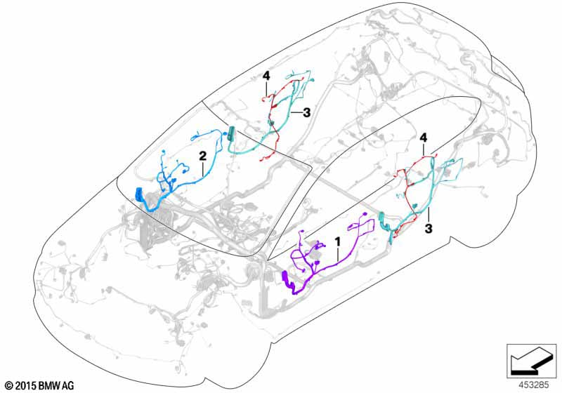 Жгуты проводов двери