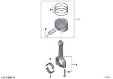 Кривош.-шатунный мех. - шатун/поршень