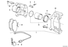 Датчик износа торм.накладки пер.колеса